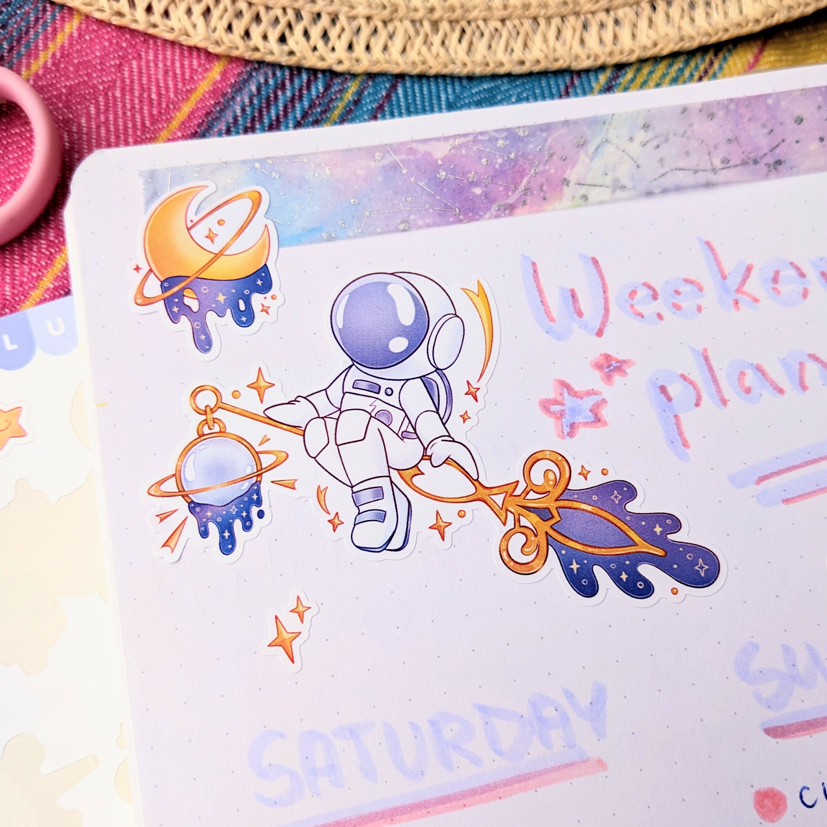 Vinyl Sticker Sheet - Time and Space