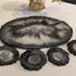 ELEGANT HANDMADE RESIN TRAY SET