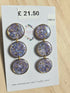Stainless Steel Real Forget Me Not Dangle Earrings