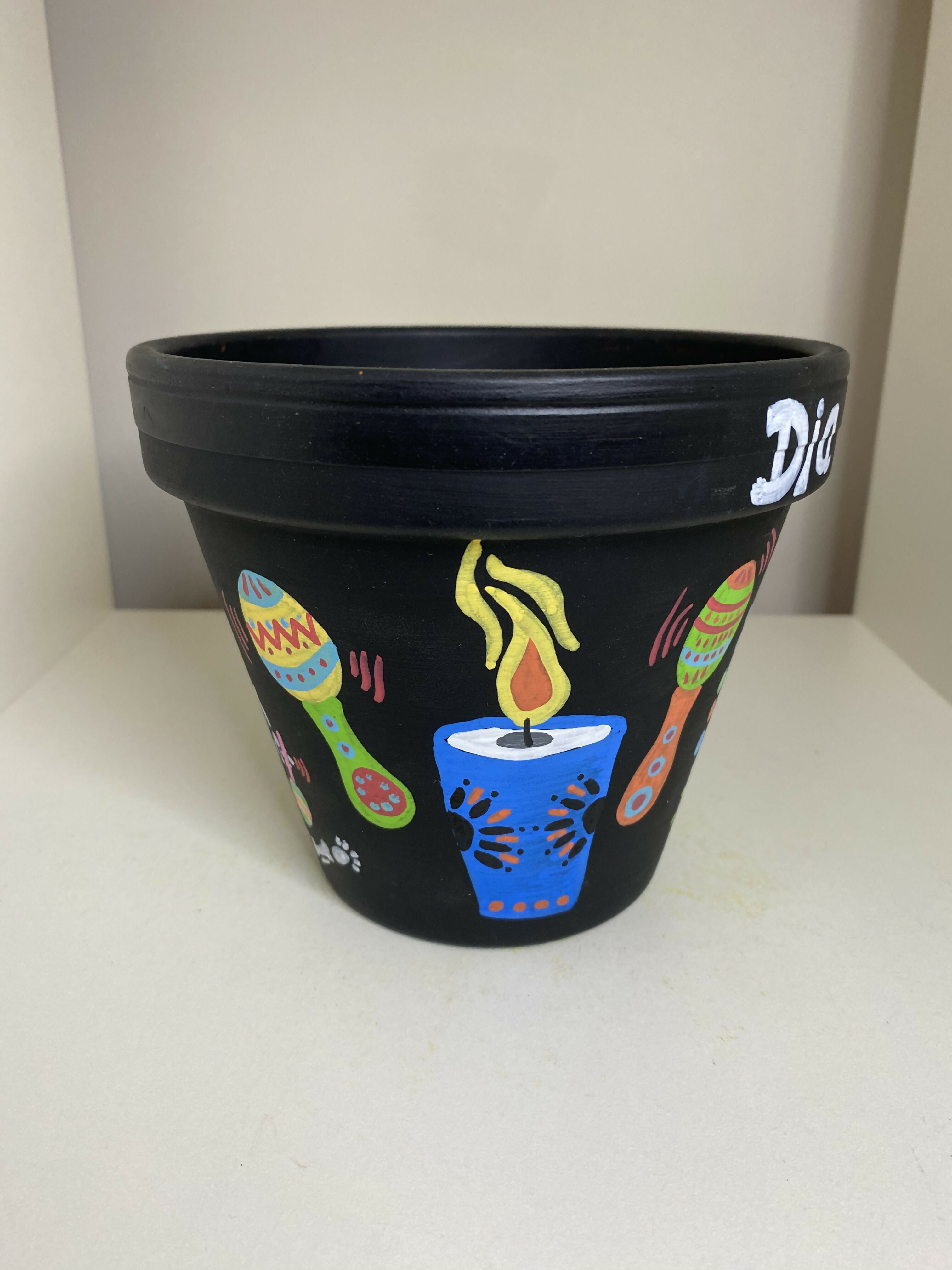 Day Of The Dead Dancing Pot