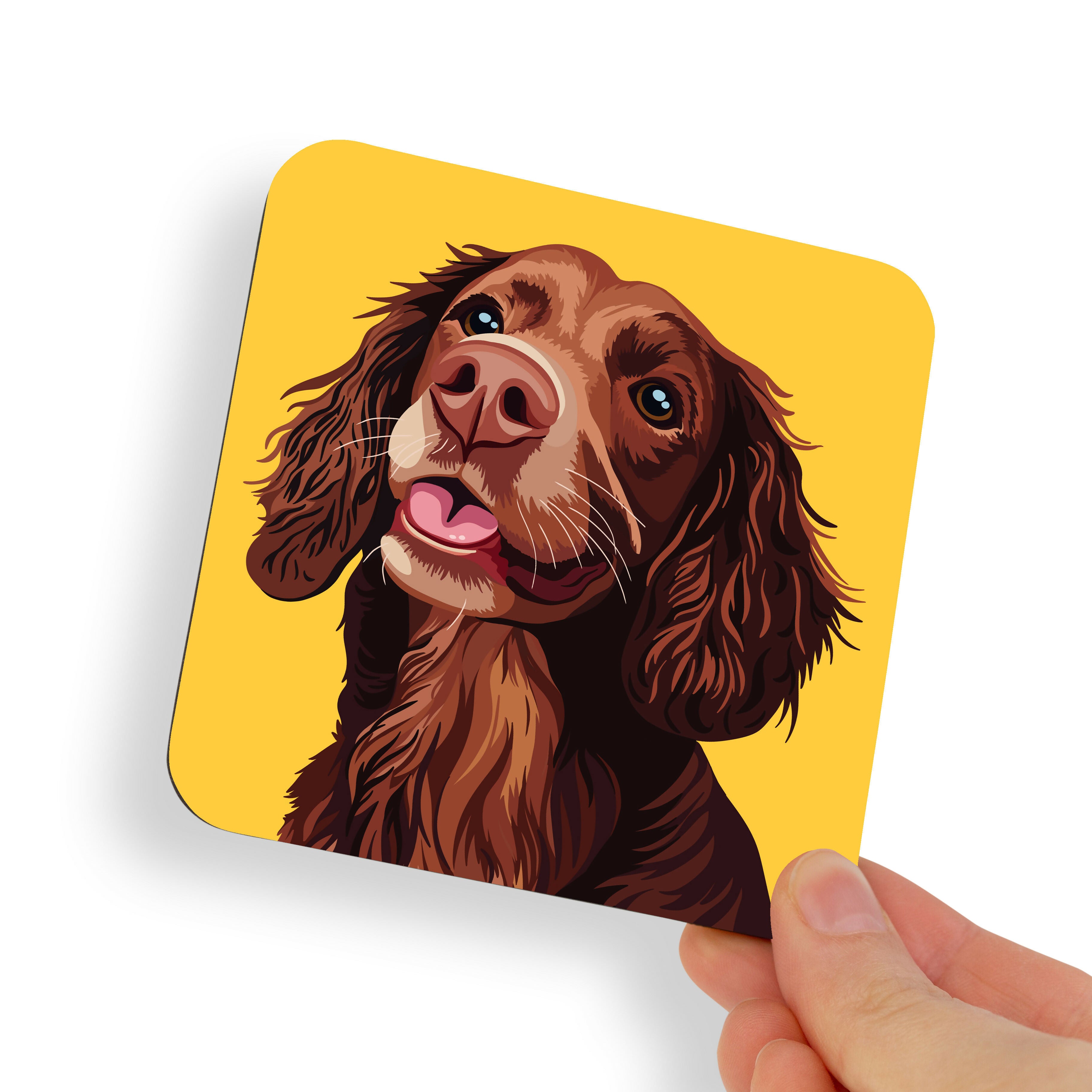 Spaniel Brown Dog Coaster