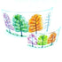 Fused Glass Four Seasons Curve (Large)