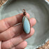 Hand Wrapped Larimar & Copper Pendant & Cord