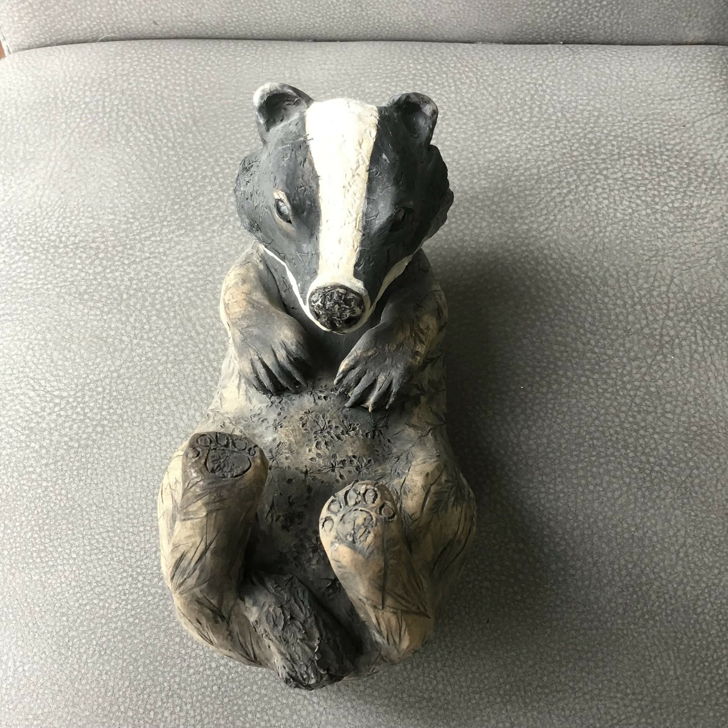 Medium Badger Sculpture