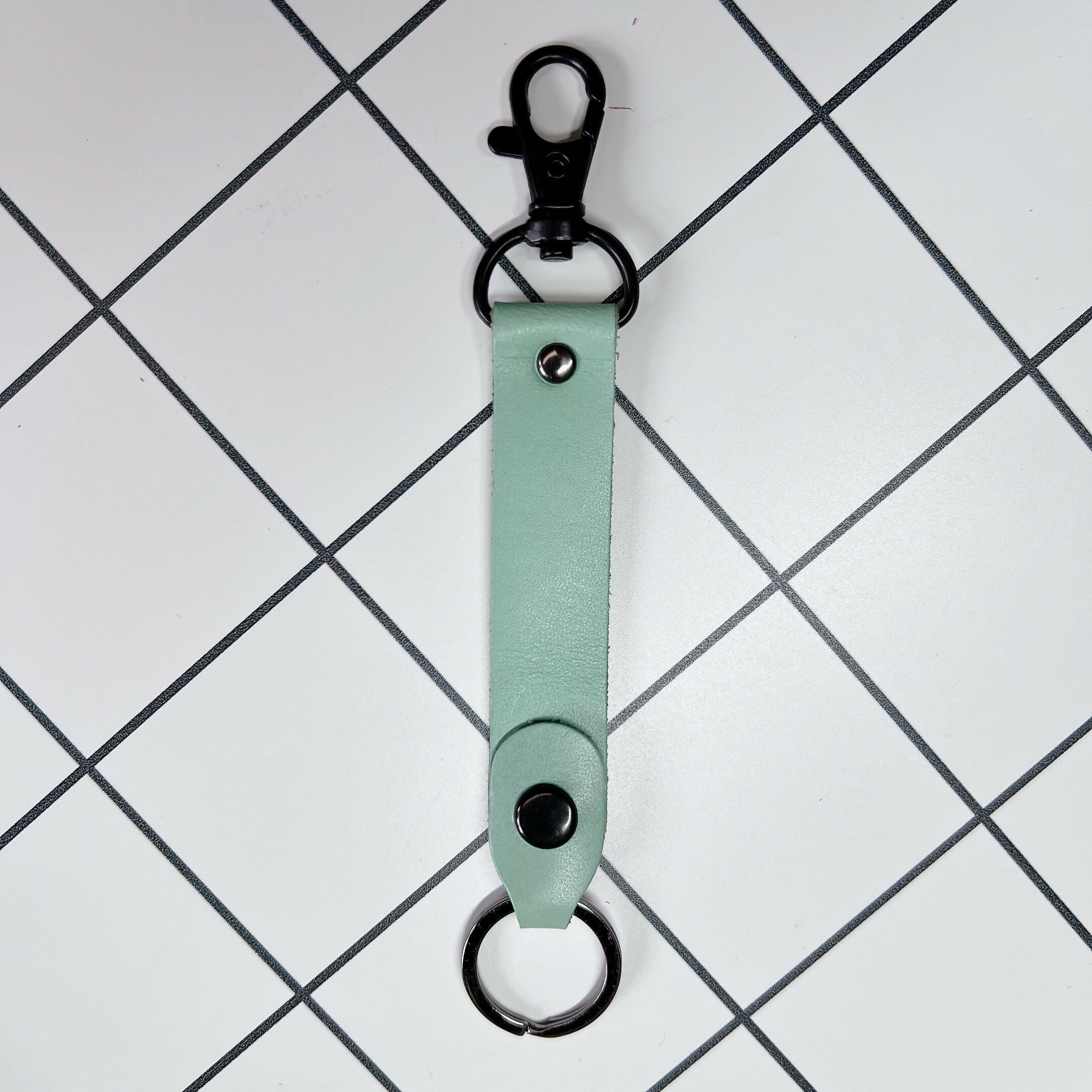 LoopLock Leather Keychain (Brass Hardware)