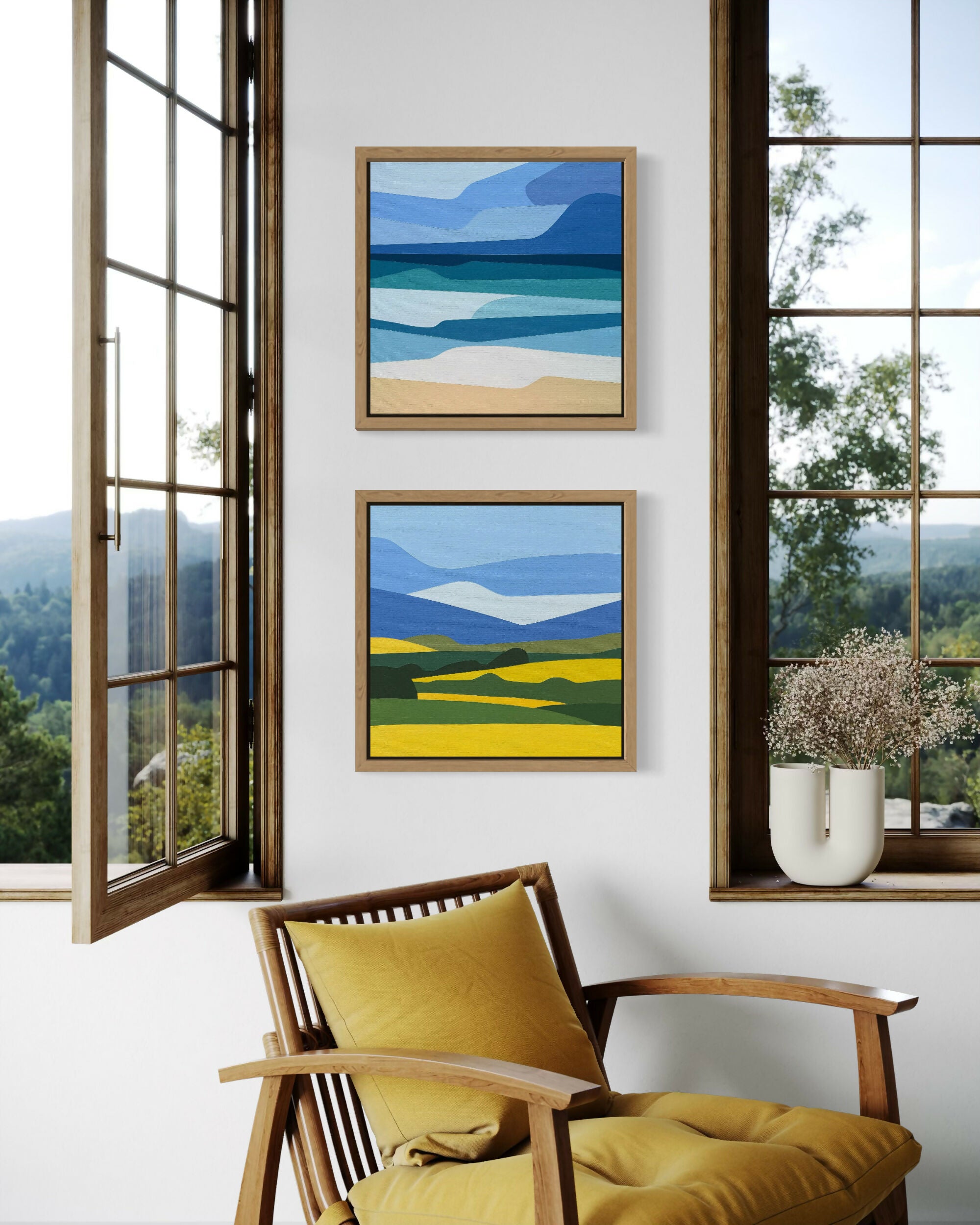 Ocean View No.2 - Original Painting 40x40cm