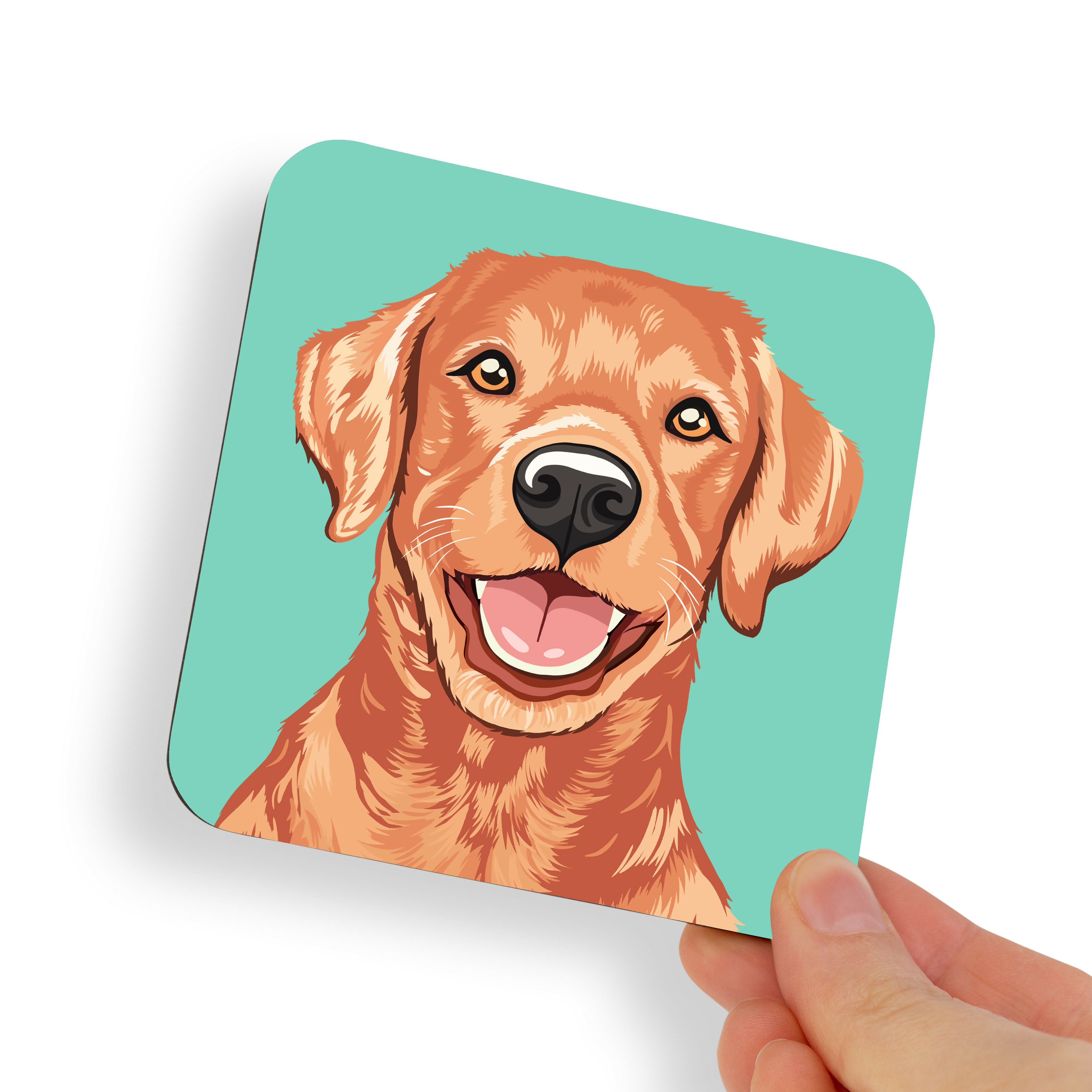 Labrador Red Dog Coaster