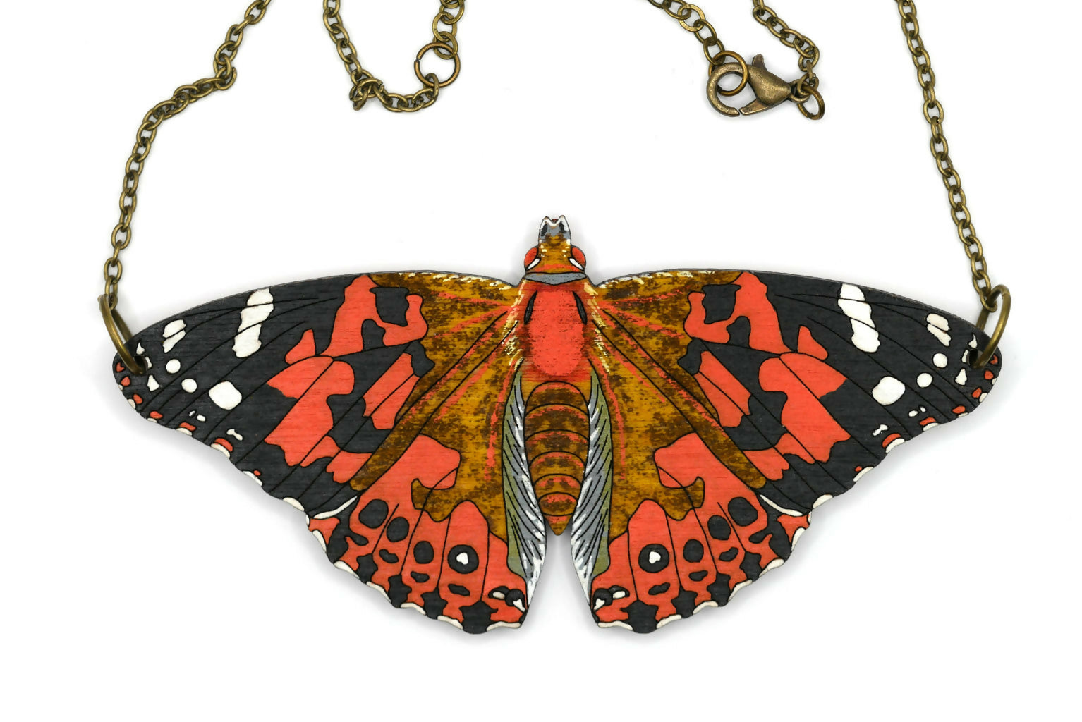 Painted Lady Butterfly Necklace
