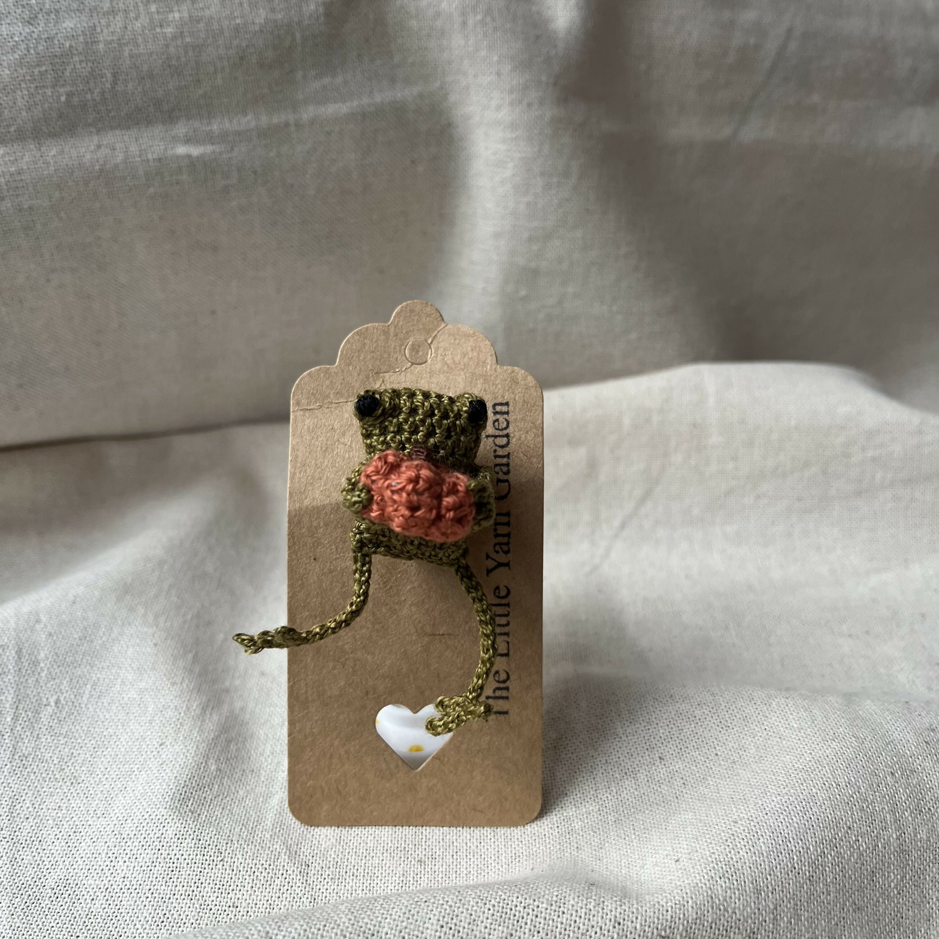 Crochet Frog brooch