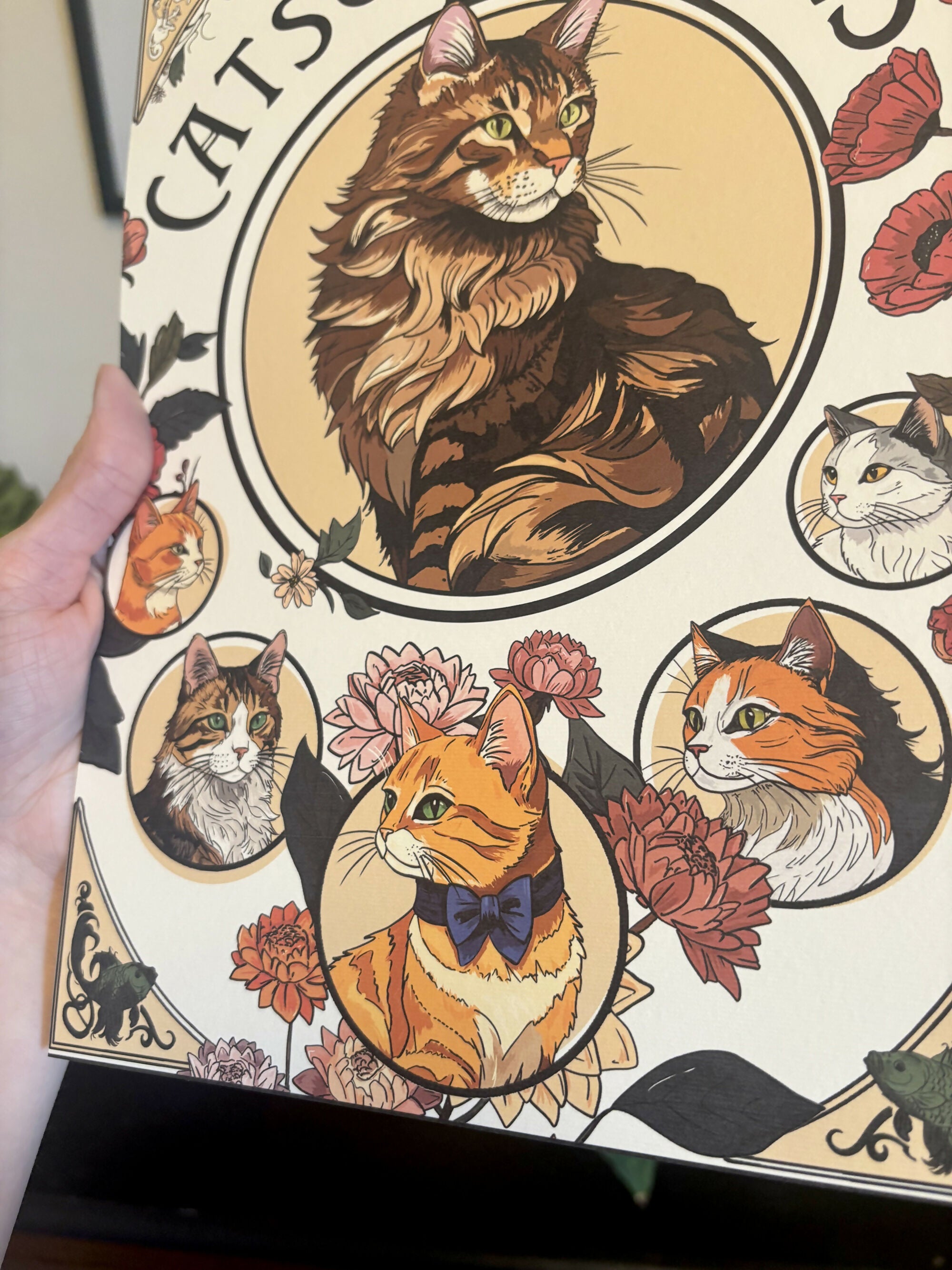 Hull Cats of the Avenues A4 Art Print