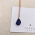 Seaglass Blue Drop Necklace