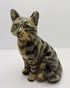 Ceramic Tabby cat sculpture
