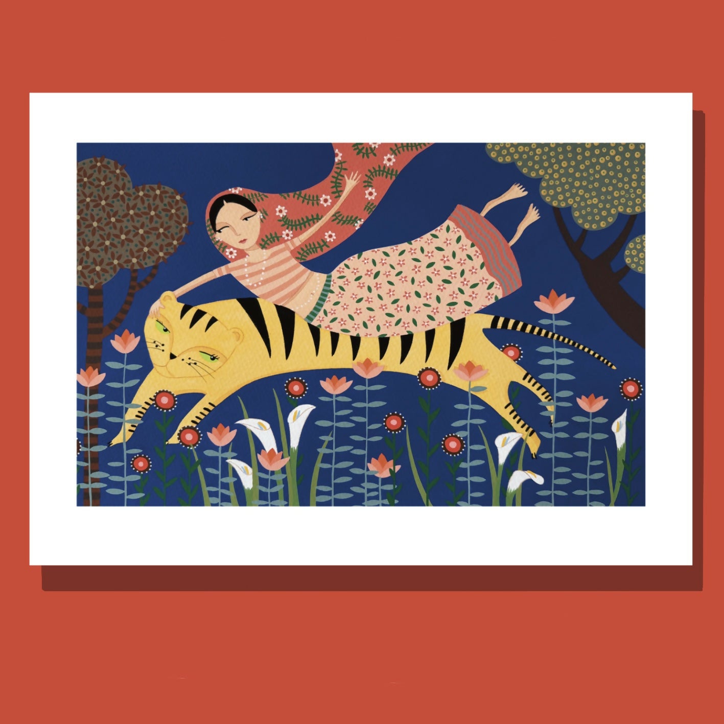 A4 Tiger Art Print