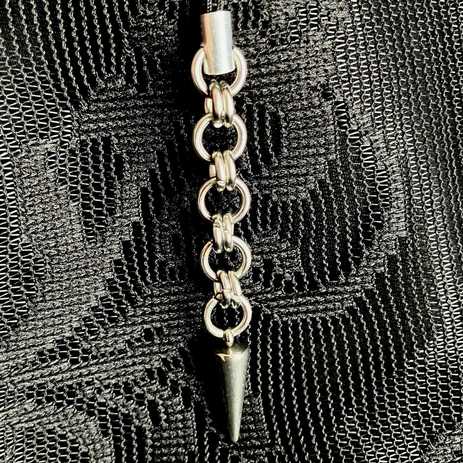 CHAINMAIL PHONE CHARMS - STAINLESS STEEL