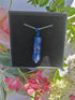Sodalite Wire Wrapped Crystal Point Necklace on Sterling Silver Chain