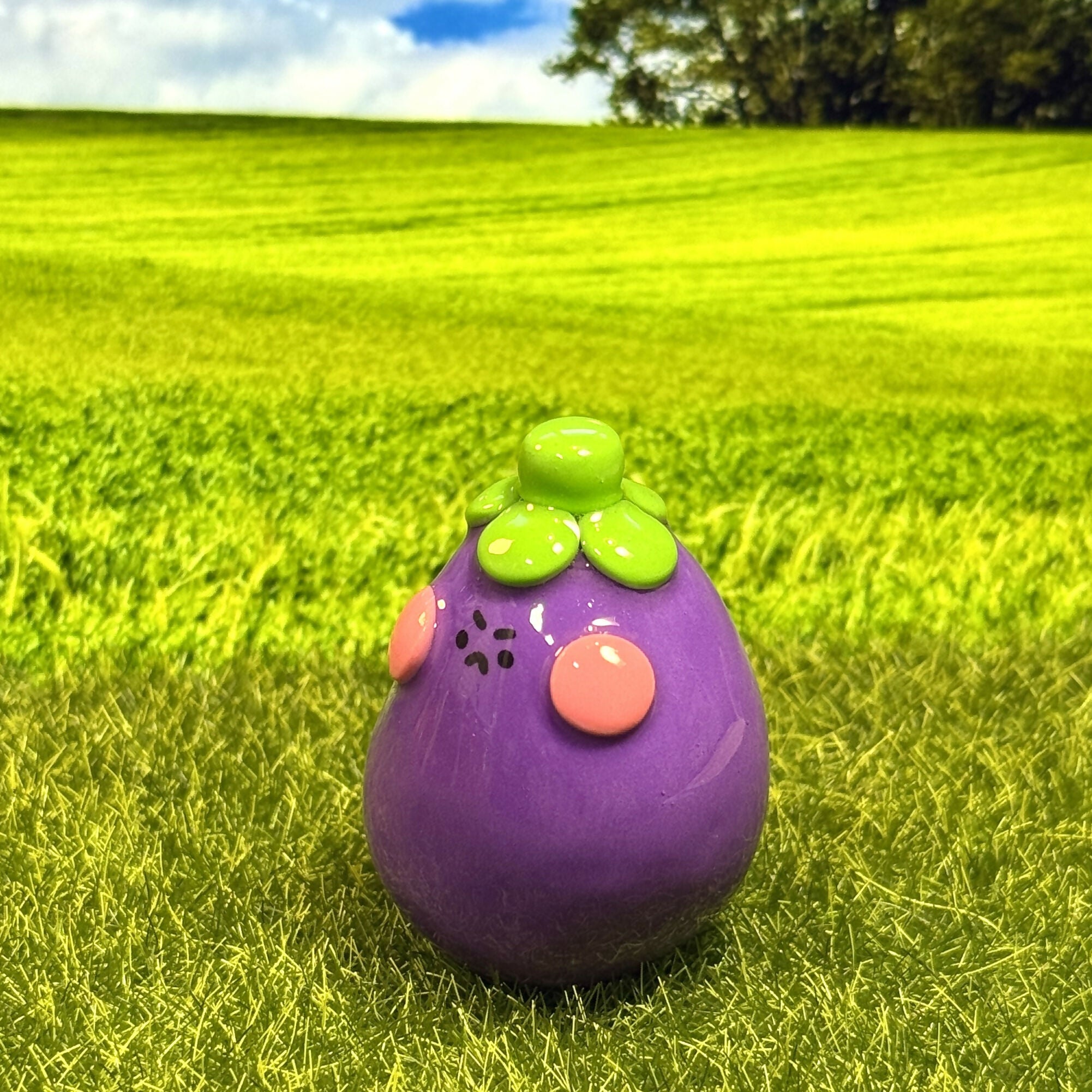 Aubergine Friend Figure