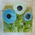 Fused Glass Blue Flower Box Frame