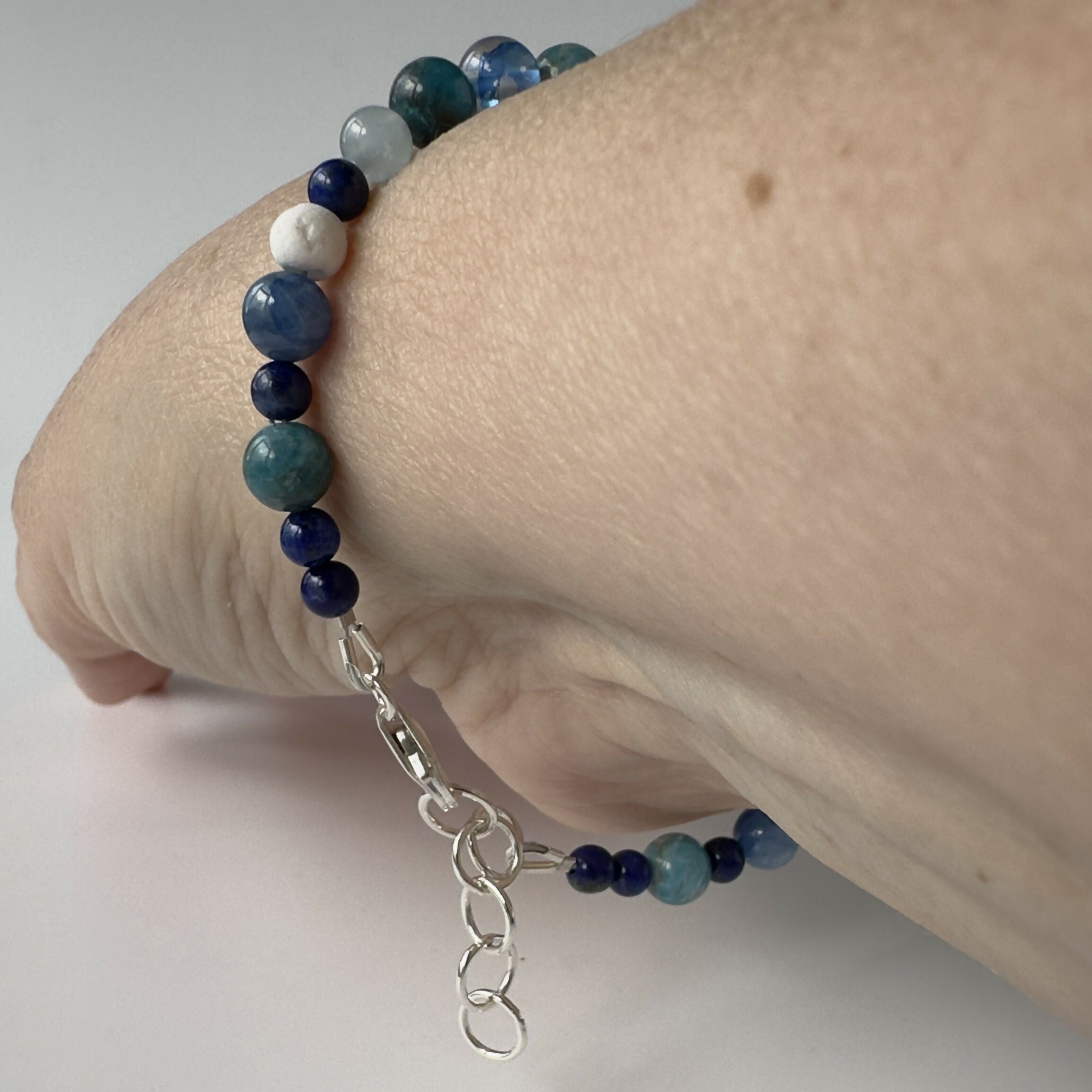 SPOKEN BRACELET | STERLING SILVER & STONE BRACELET FOR EXPRESSION