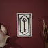 Small Key in Frame Linoprint