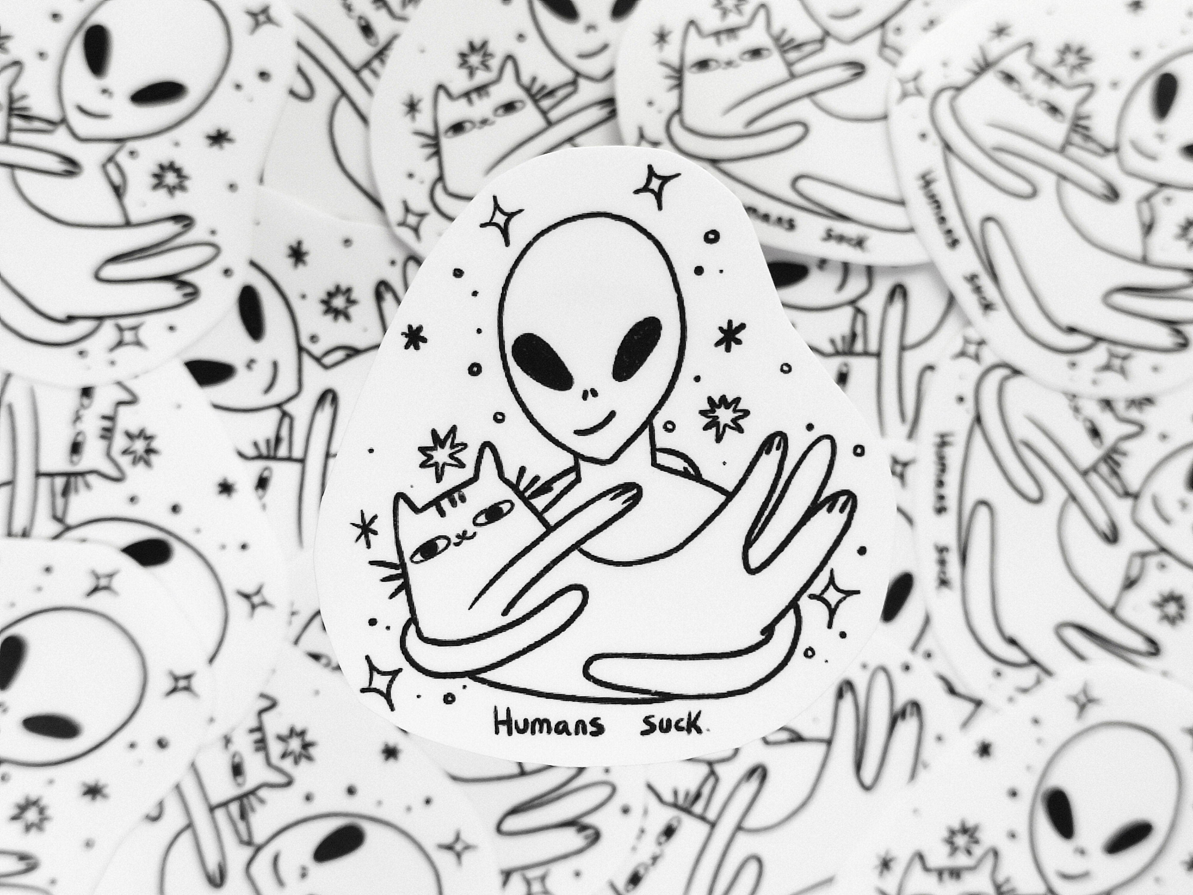 Humans Suck Vinyl Sticker