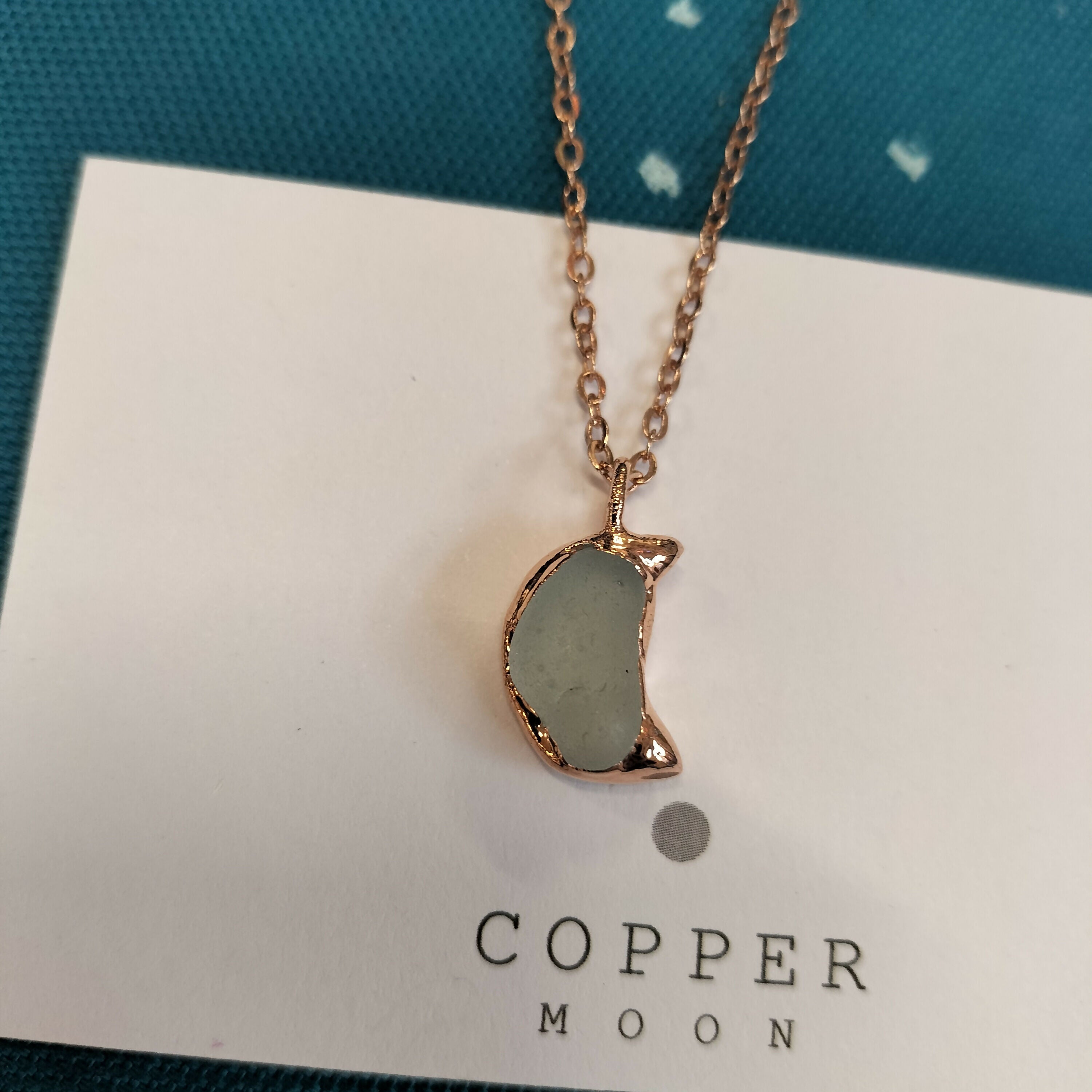 Seaglass Cresent Necklace