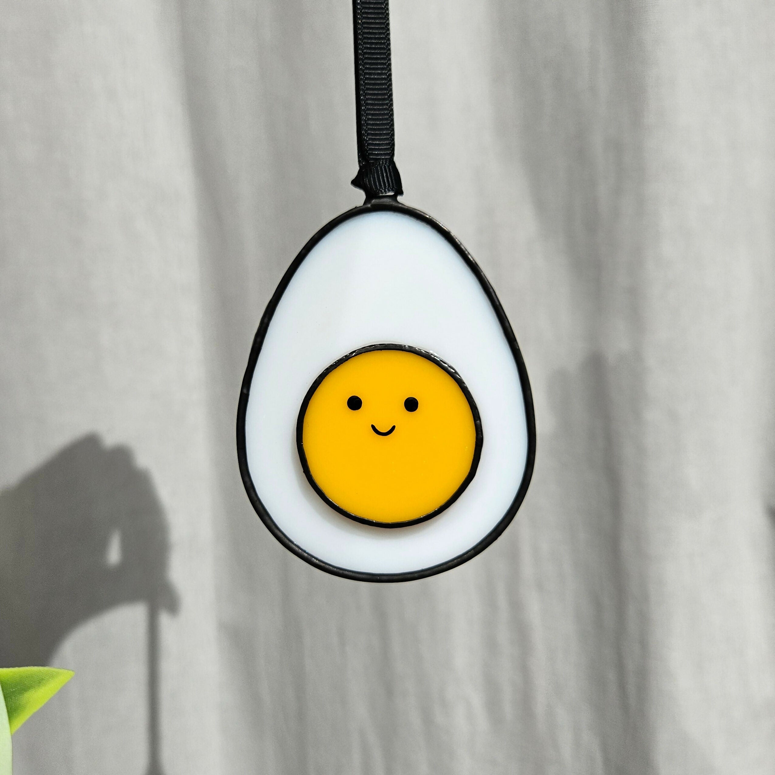 Happy Boiled Egg Stained Glass Decoration