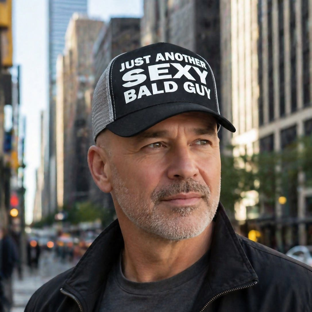 Sexy Bald Guy Baseball Cap