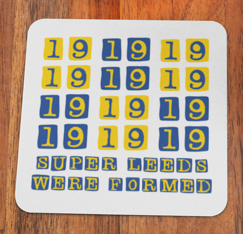 Leeds Utd Coaster 1919 WALL Design