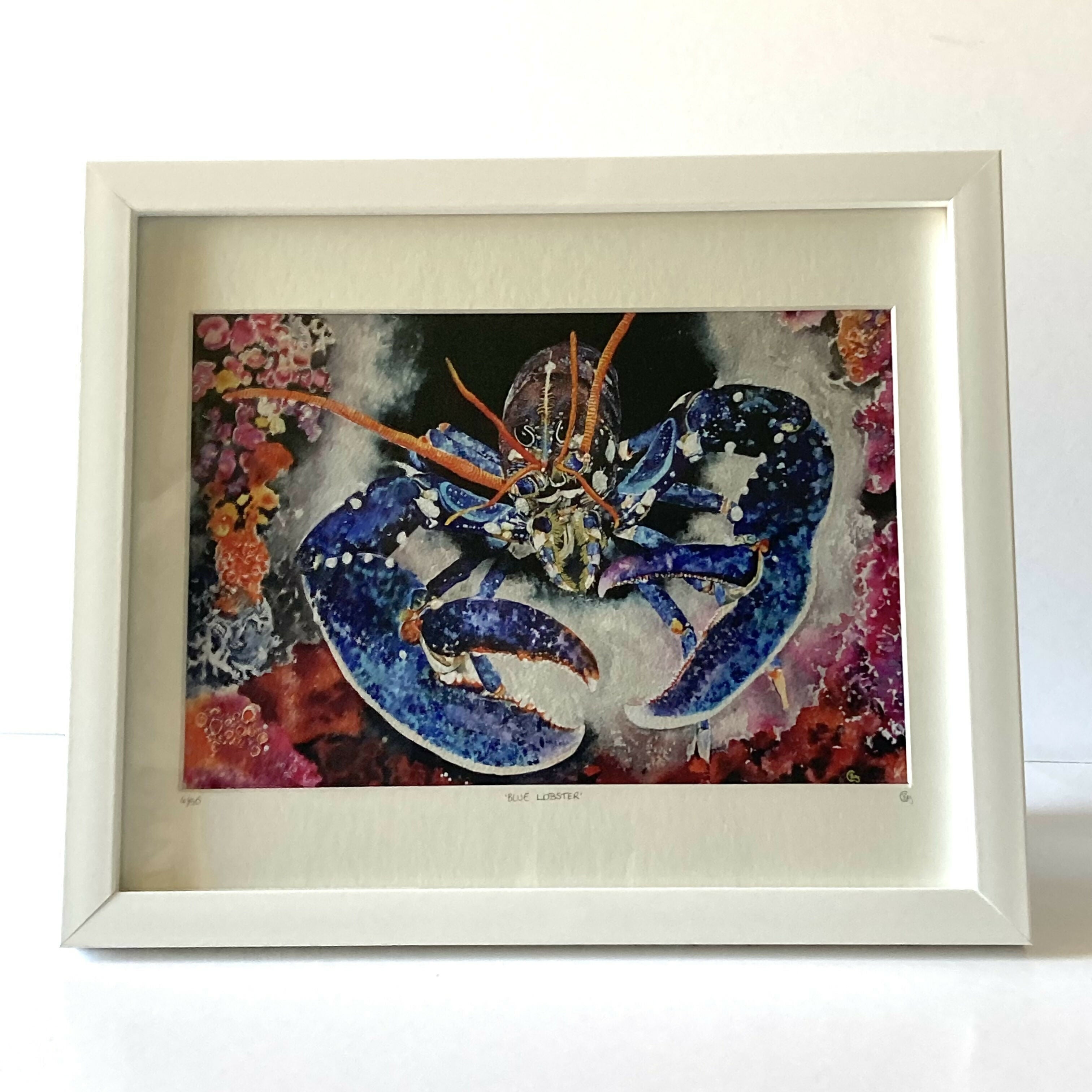 Blue Lobster Print