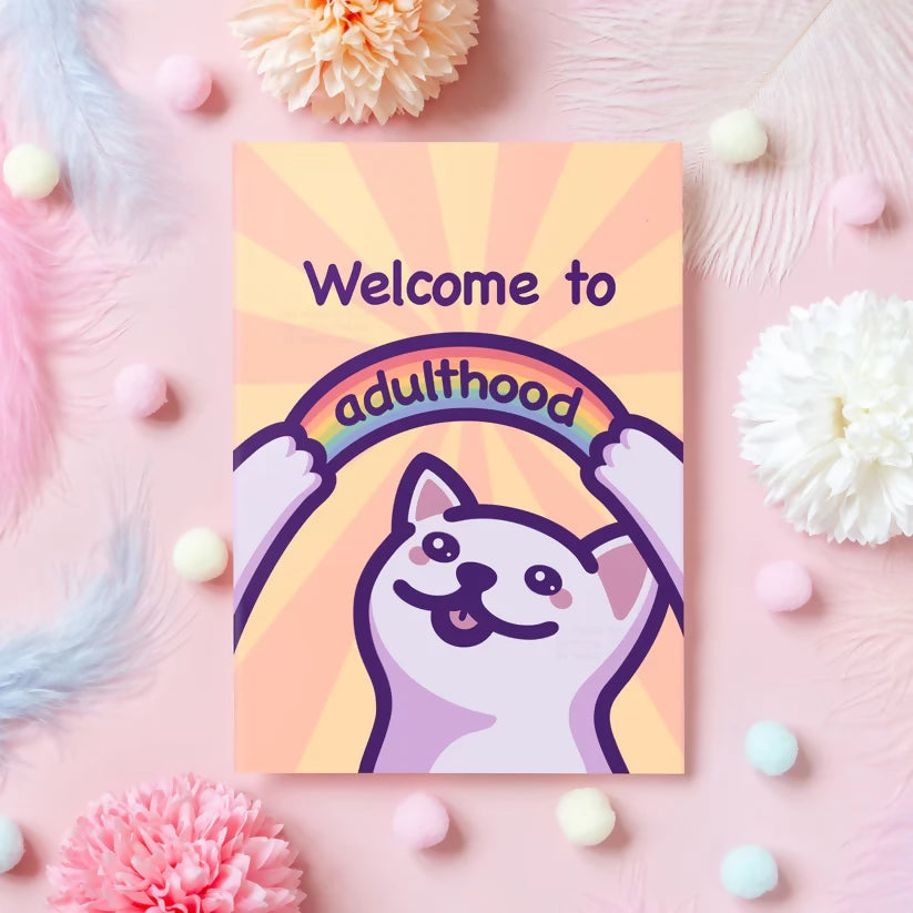 Welcome To Adulthood - Greetings Card