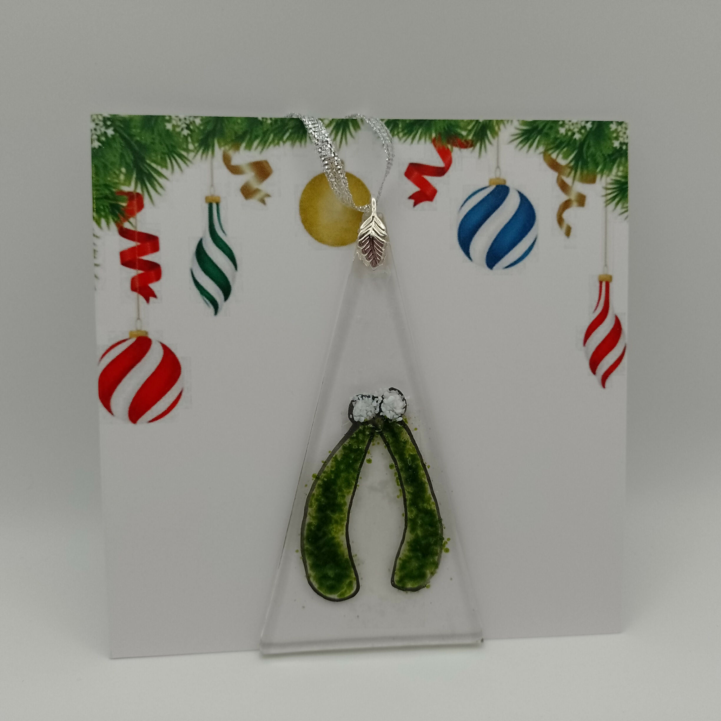 Fused Glass Christmas Card