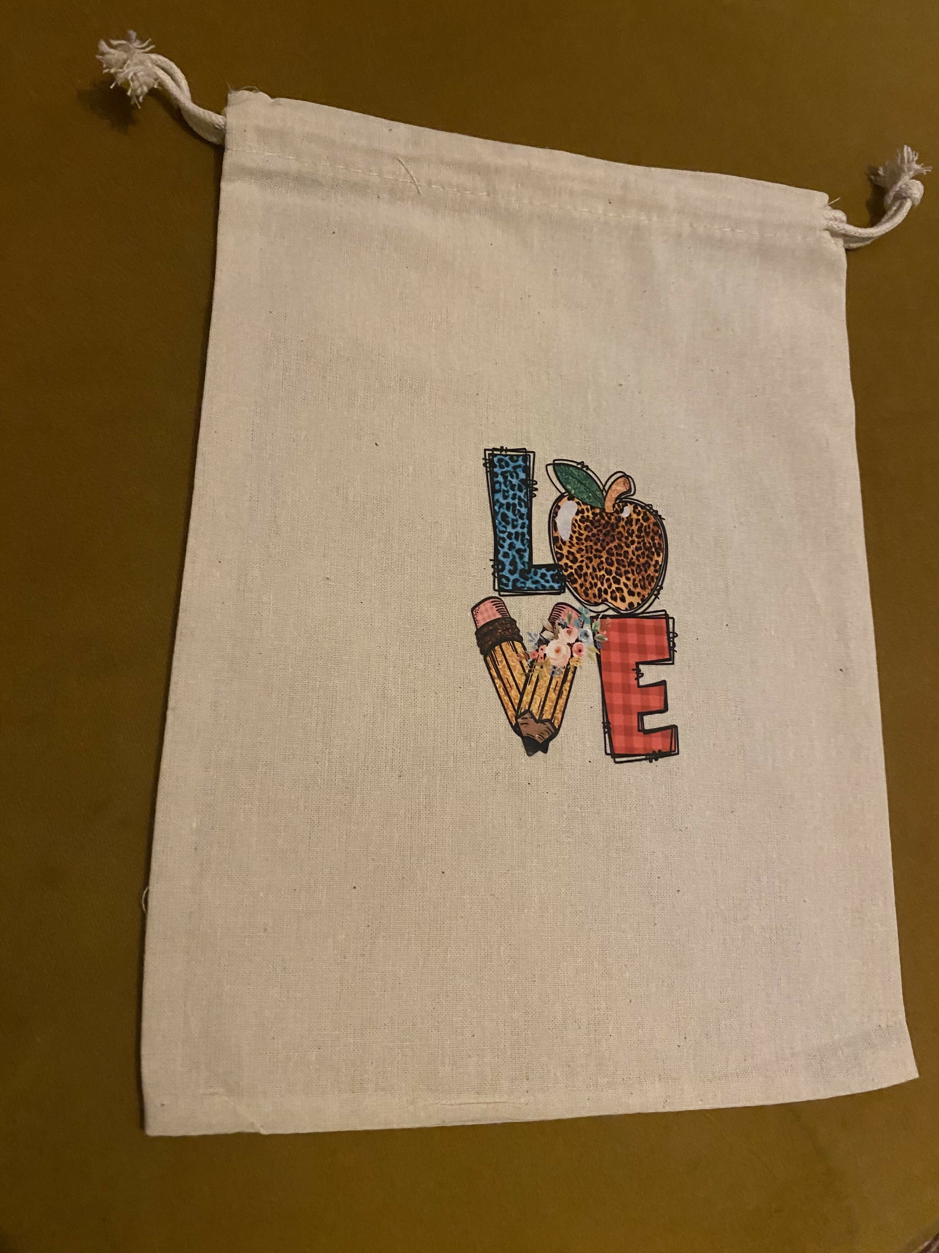 Teacher Gift- Drawstring Bag