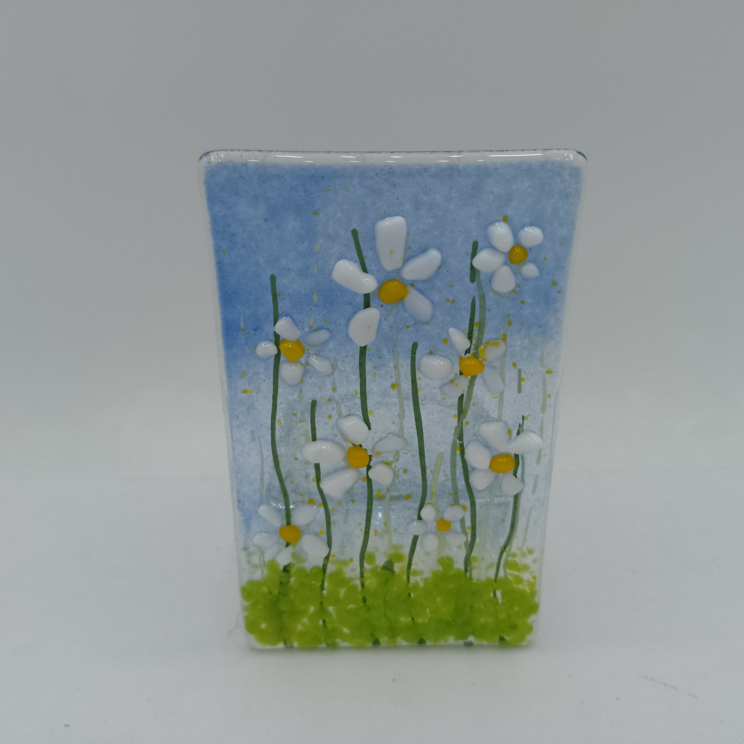 Daisy Fused Glass Tealight