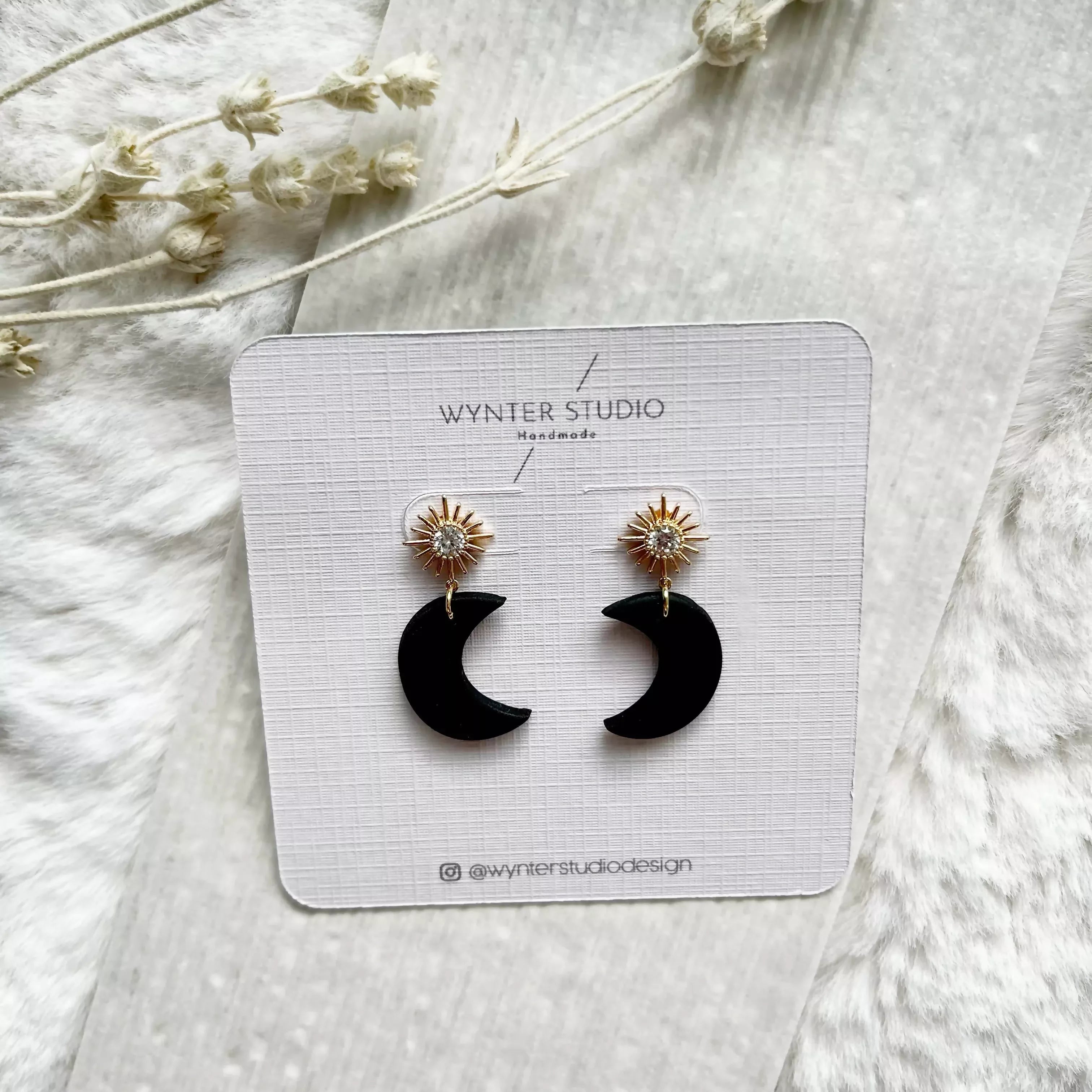 Luna Celestial Polymer Clay Earrings