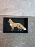 Handcrafted Cherry Veneer Red Fox Pin