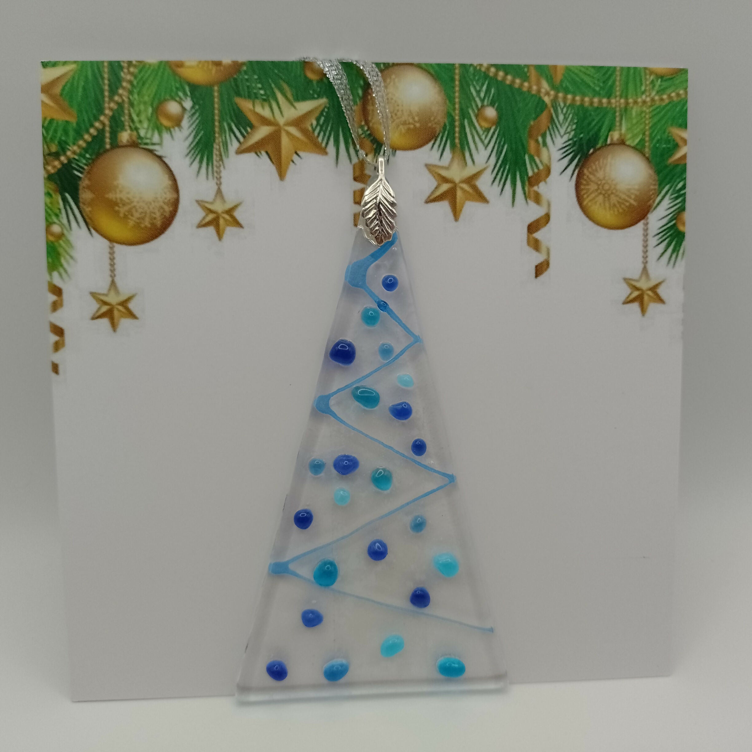 Fused Glass Christmas Card