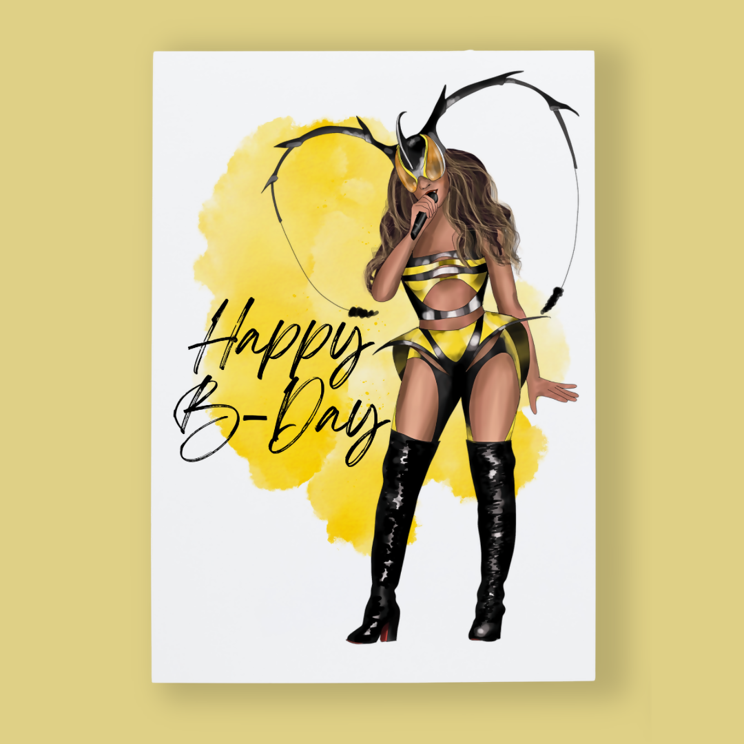 B Day Birthday Card