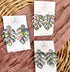 Funky Pattern Collection - Monstera Leaf Polymer Clay Earrings