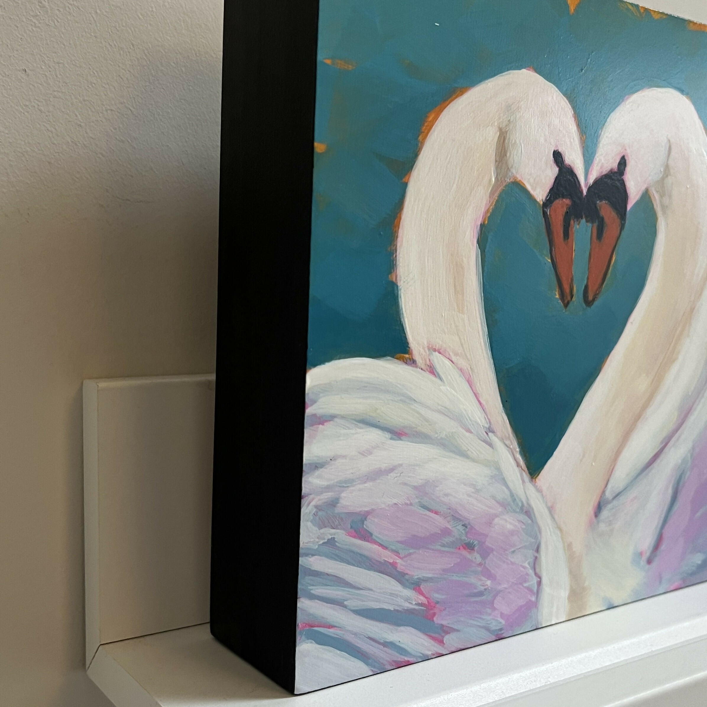 Swan Love - Original Acrylic Painting