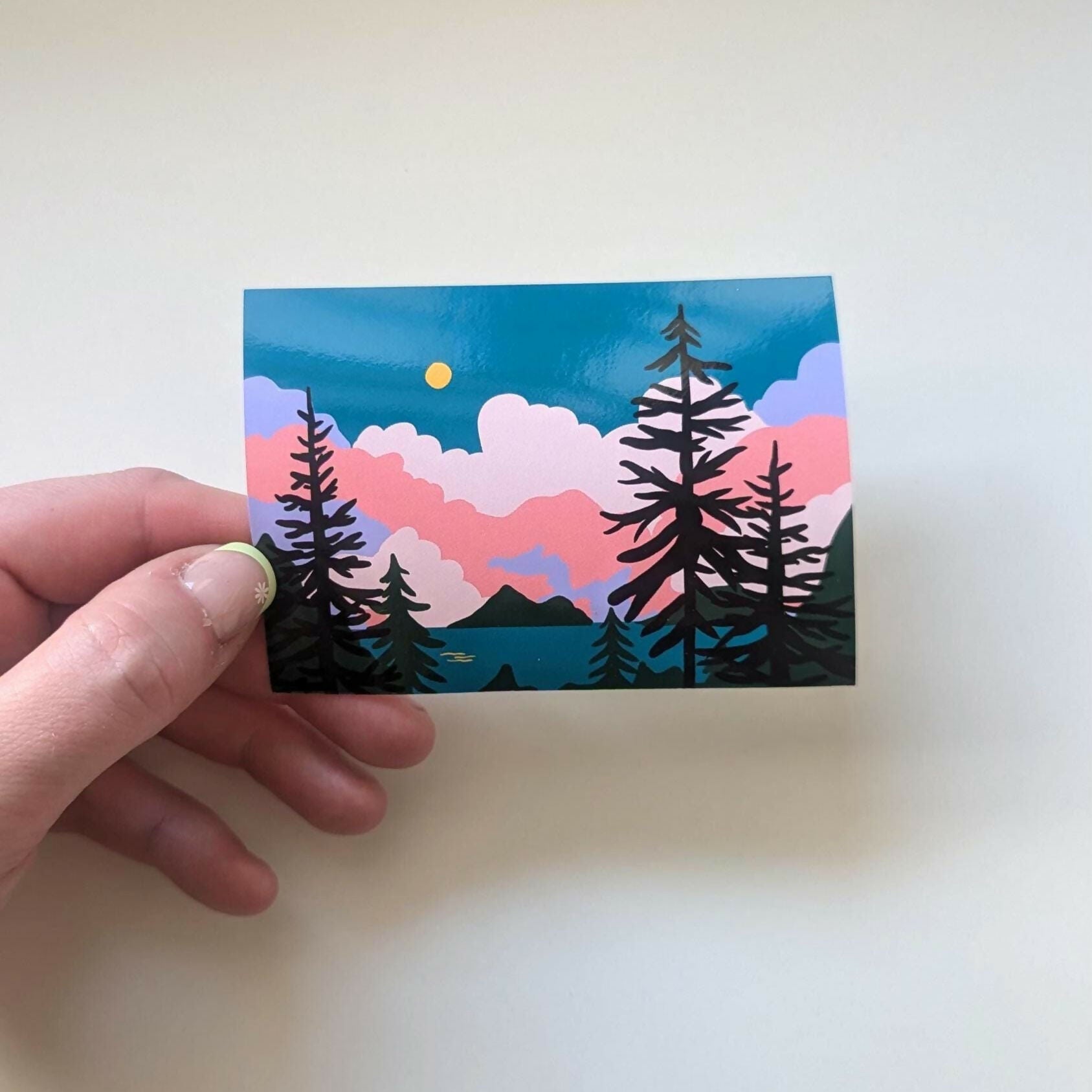 Pink Clouds Vinyl Sticker