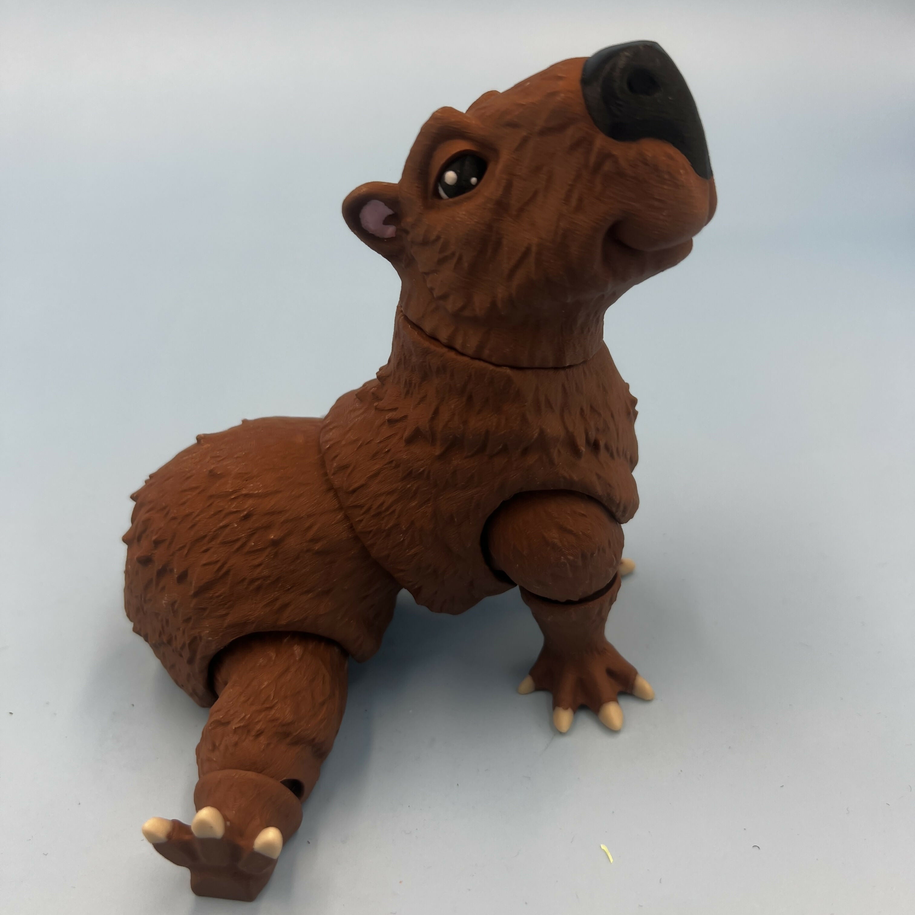 3D Printed LARGE: Articulated Sensory Fidget Animals friends Capybara 14cm