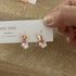 Micro Crochet Stud Earrings.