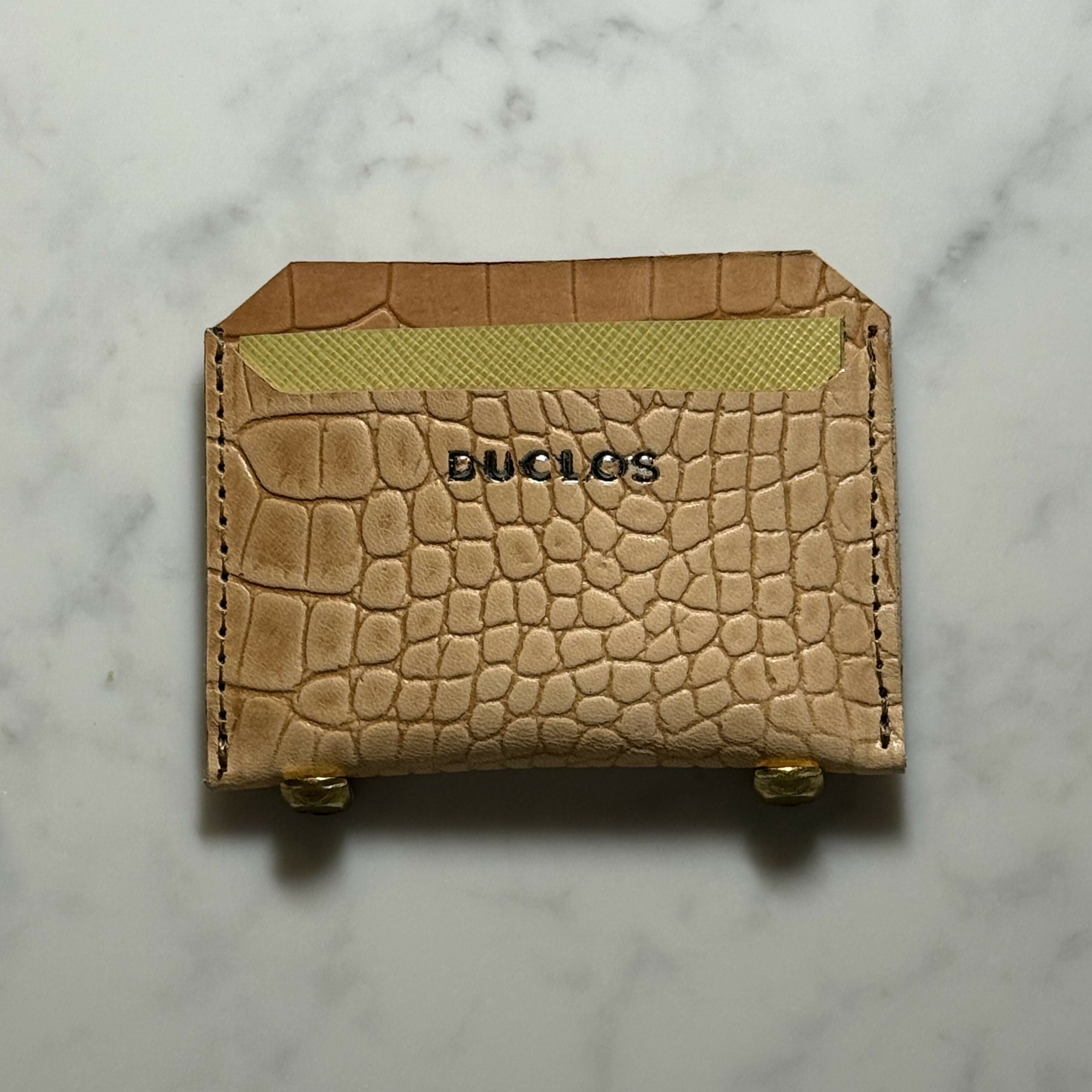 Croc Yellow Cardholder