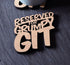 Reserved for Grumpy Git Laser Cut Wooden Coaster