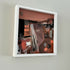 Abstract Landscape Acrylic Painting on wood panel in tray frame-'Remnants'