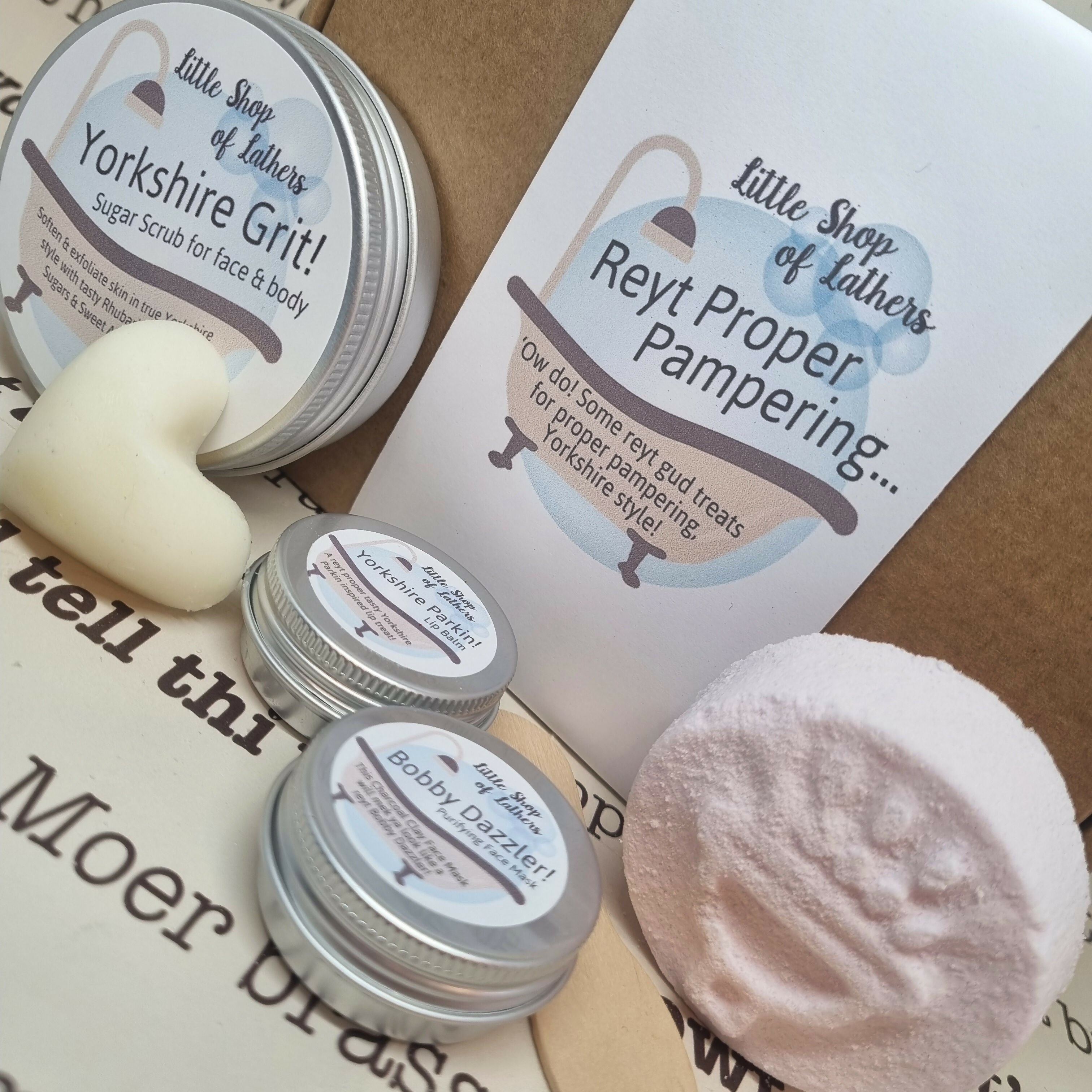 Reyt Proper Pampering! Yorkshire themed self care Gift Set