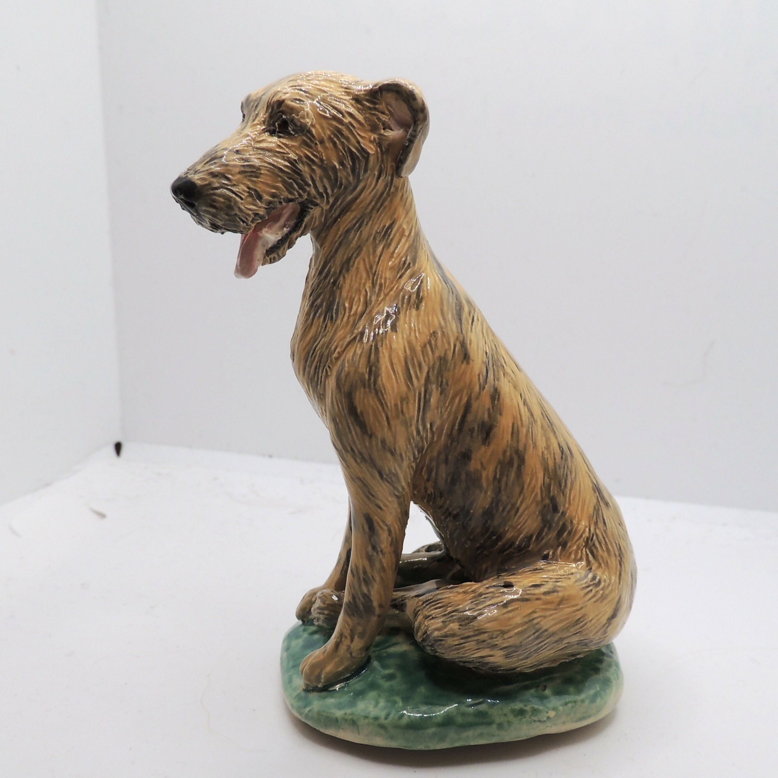 ceramic irish wolfhound sculpture