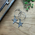 Silver Plated Hoops With Star Charms