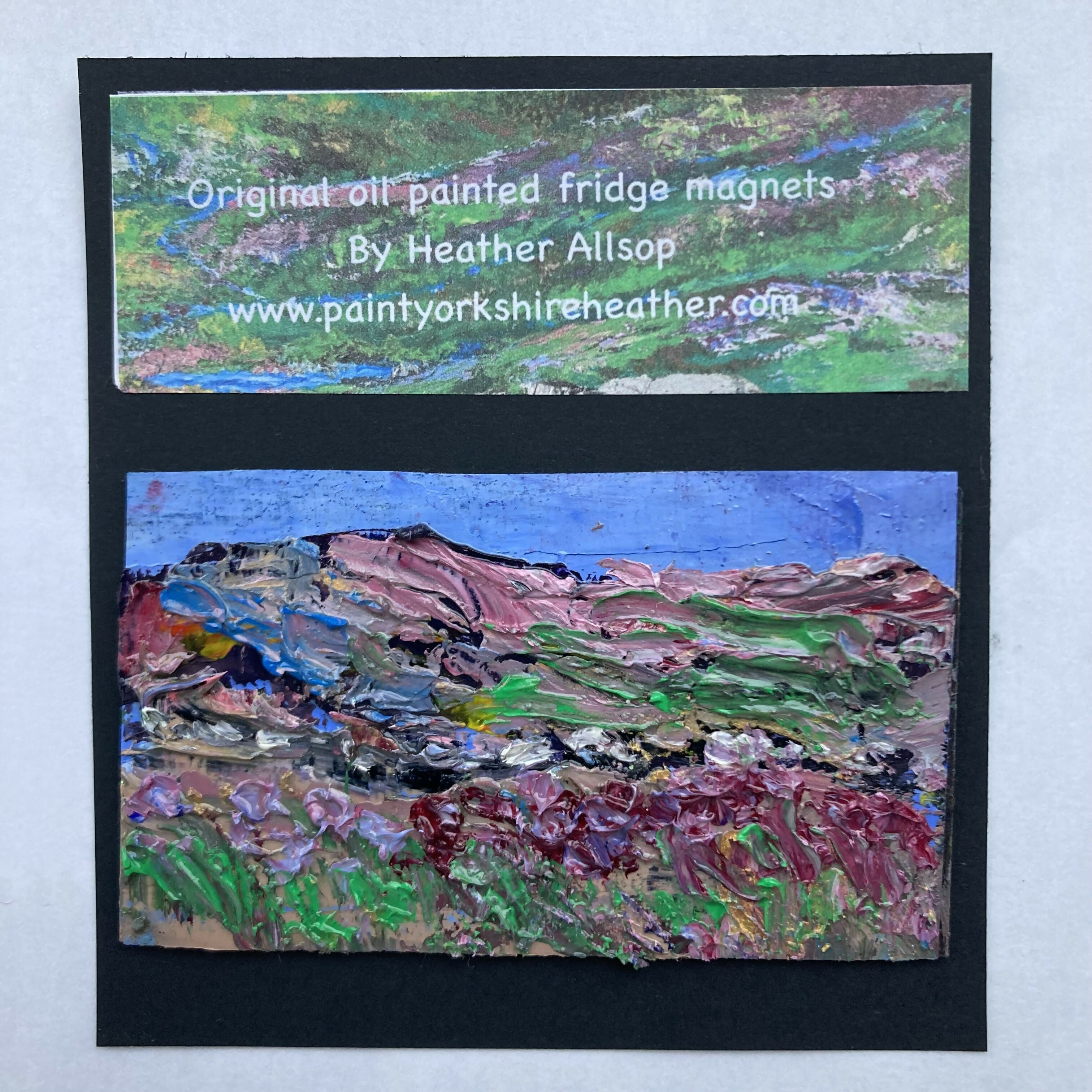 Heather Mini Oil Painting On Canvas Fridge Magnet