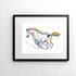 WHITE STALLION FINE ART PRINT
